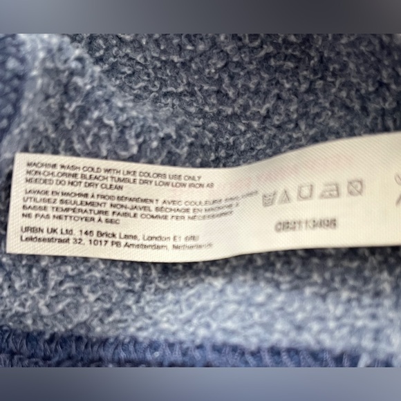 🆕 Free People Navy Sleeveless sweatshirt size medium - Picture 12 of 13